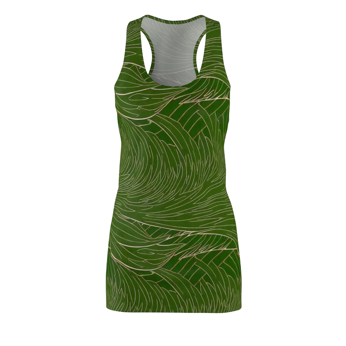 Jade Featherflow on Racerback Dress — Front