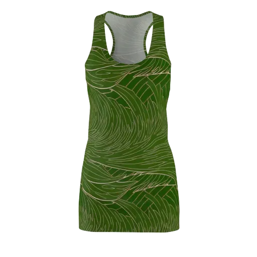 Jade Featherflow on a Racerback Dress
