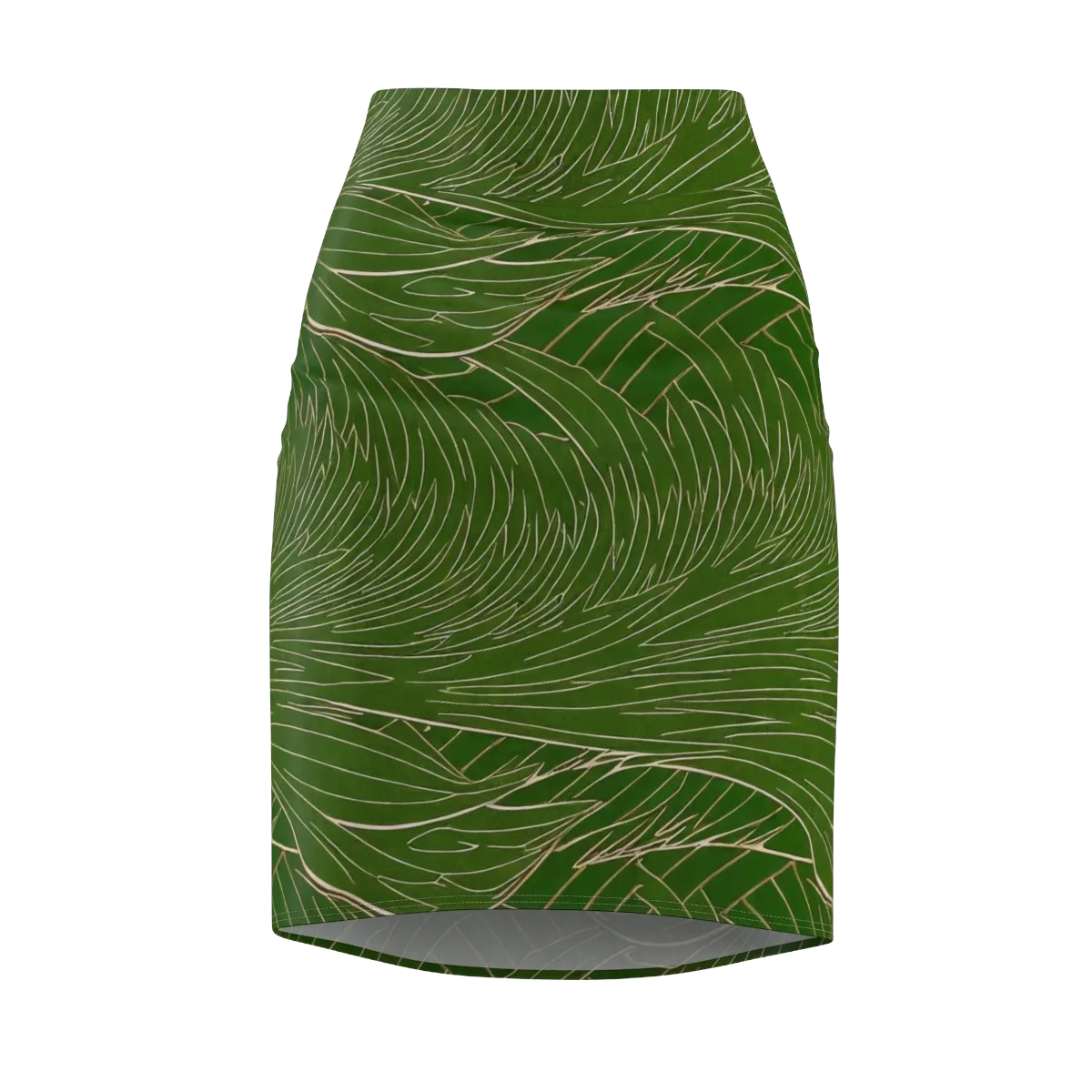 Jade Featherflow on Pencil Skirt — Front