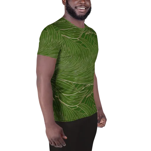 Jade Featherflow on a Men's Athletic T-Shirt