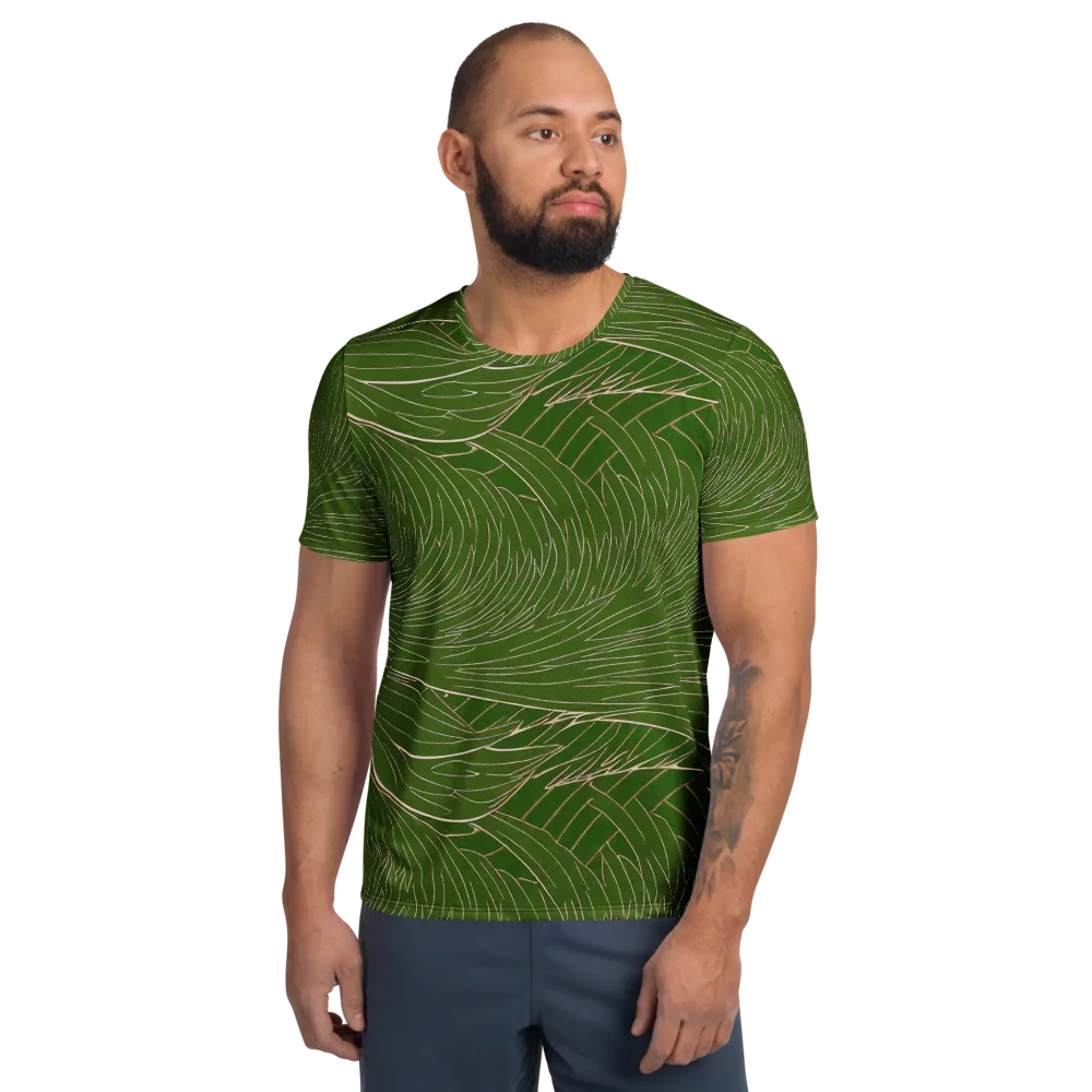 Jade Featherflow on Men's Athletic T-Shirt — Front