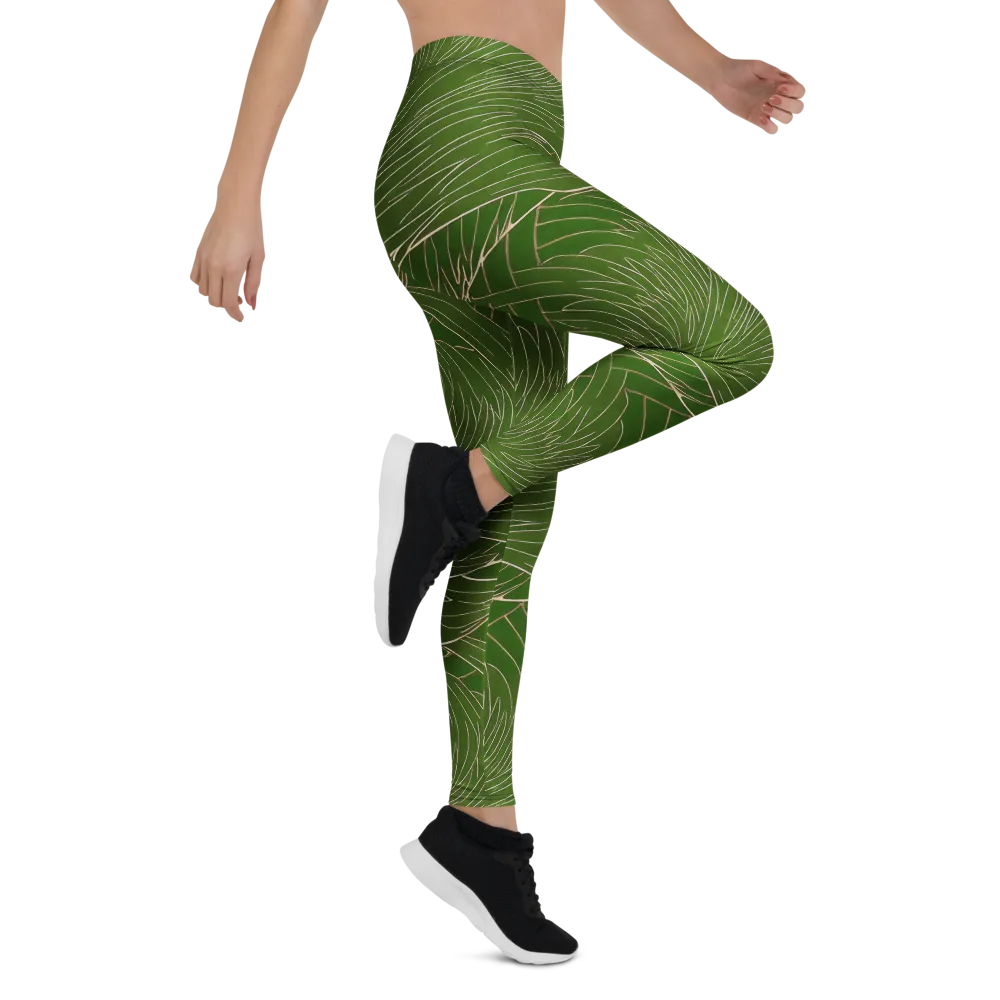 Jade Featherflow on Leggings — Right