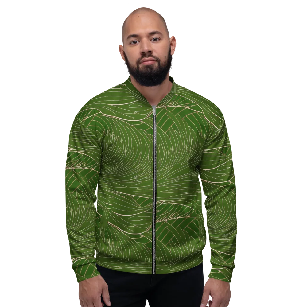 Jade Featherflow on Bomber Jacket — Front