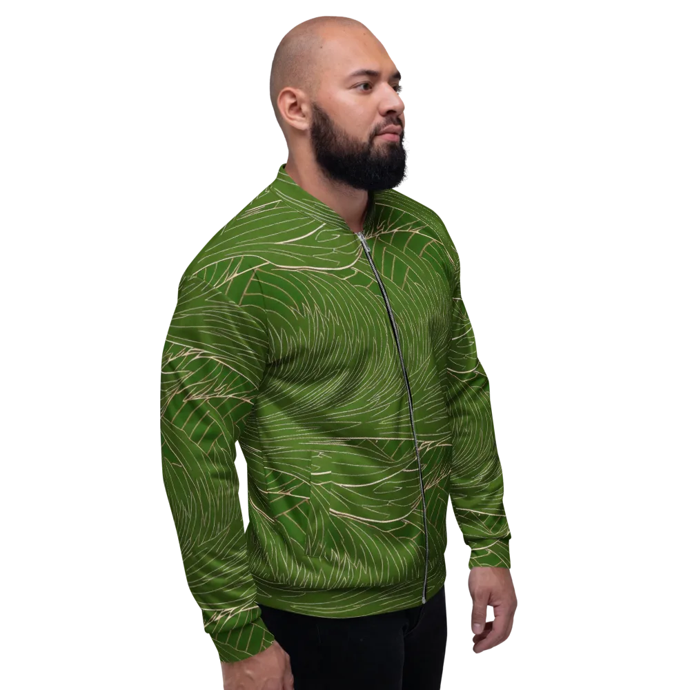 Jade Featherflow on Bomber Jacket — Right