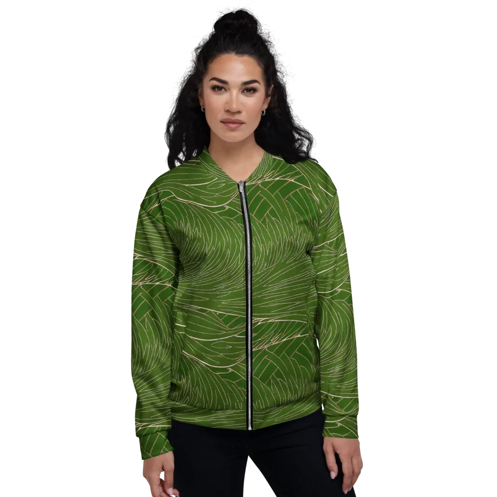 Jade Featherflow on Bomber Jacket — Front