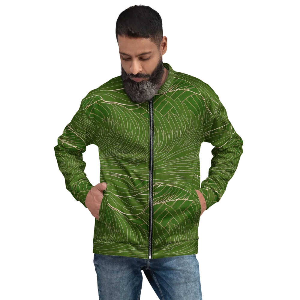 Jade Featherflow on Bomber Jacket — Front