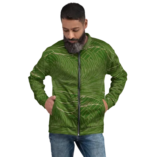 Jade Featherflow on a Bomber Jacket