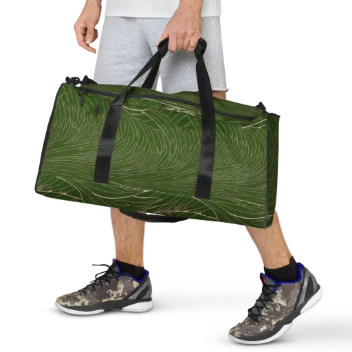 Jade Featherflow on a Duffle Bag