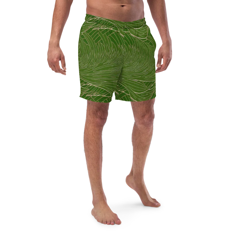 Jade Featherflow on Swim Trunks — Front