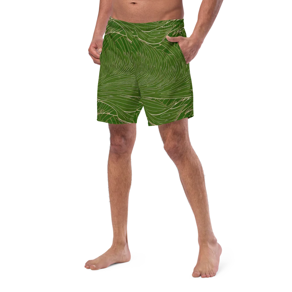 Jade Featherflow on Swim Trunks — Left Front