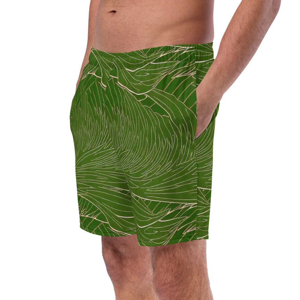 Jade Featherflow on Swim Trunks — Left Front
