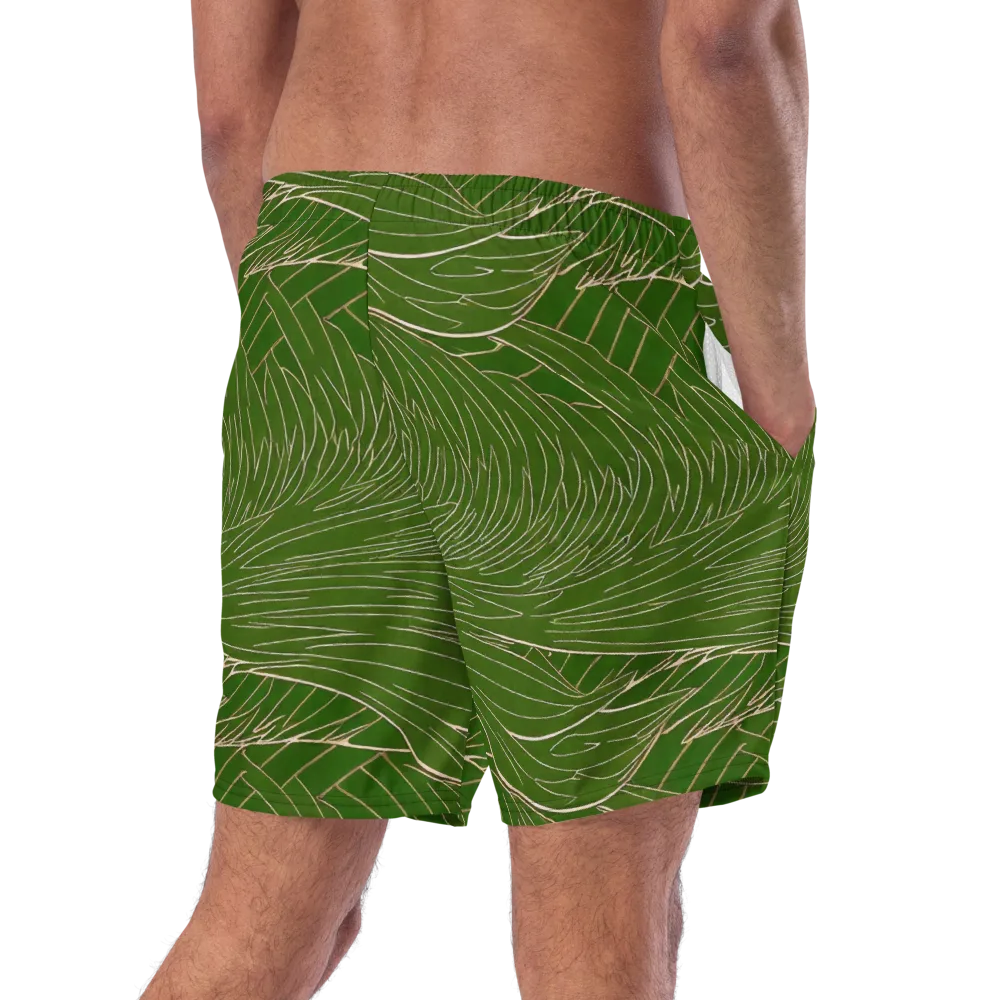 Jade Featherflow on Swim Trunks — Right Back