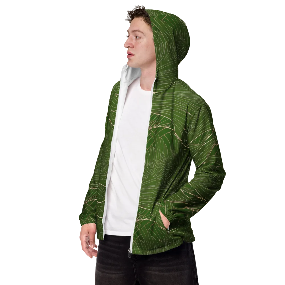 Jade Featherflow on Men's Windbreaker — Left Front