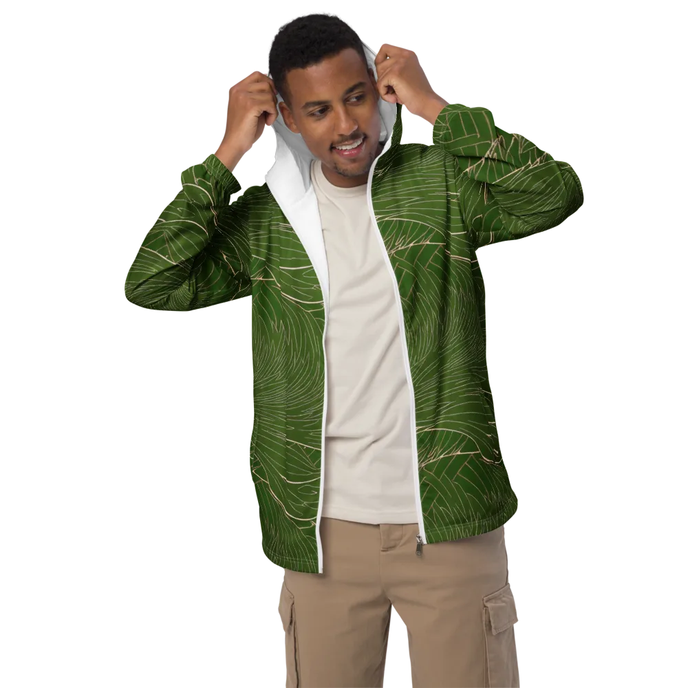 Jade Featherflow on Men's Windbreaker — Front