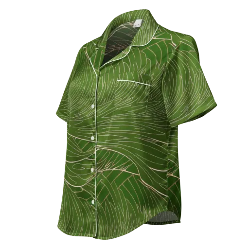Jade Featherflow on a Women's Short Sleeve Pajama Top