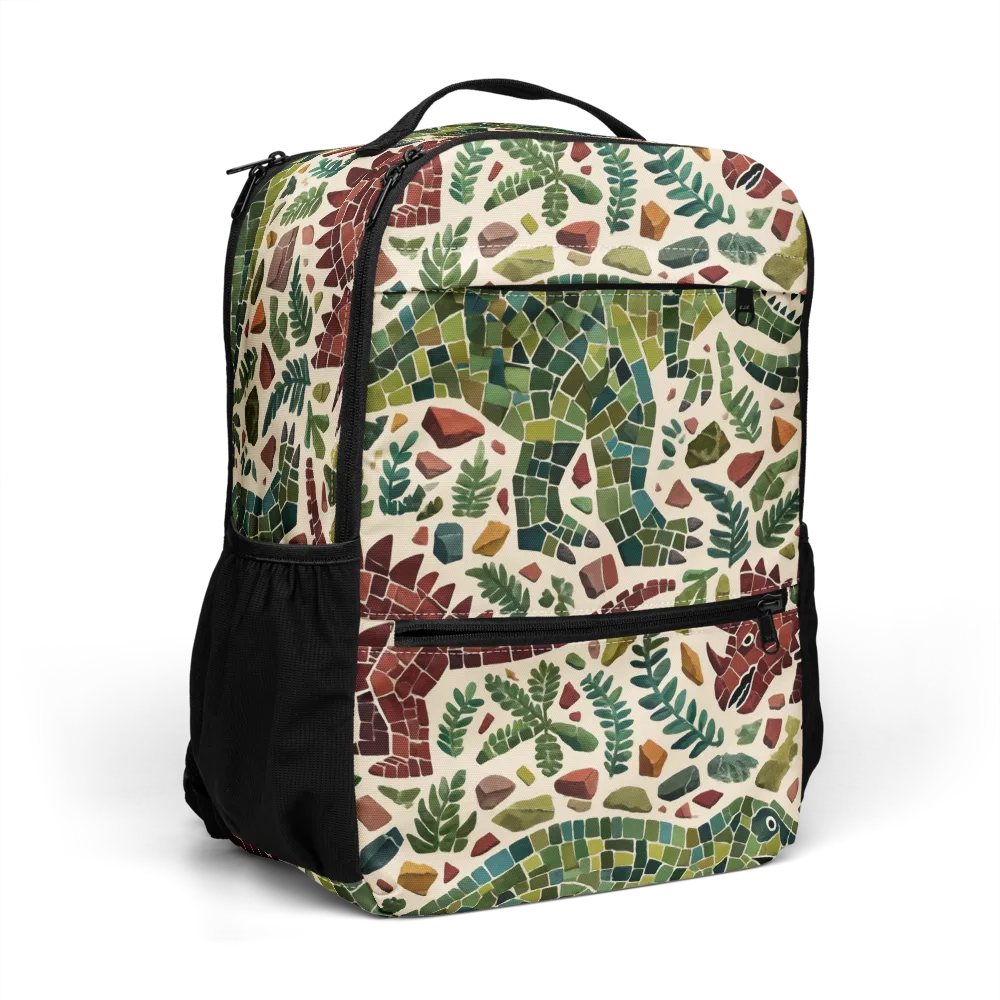 Mosaic Jurassic on Utility Backpack — Right Front