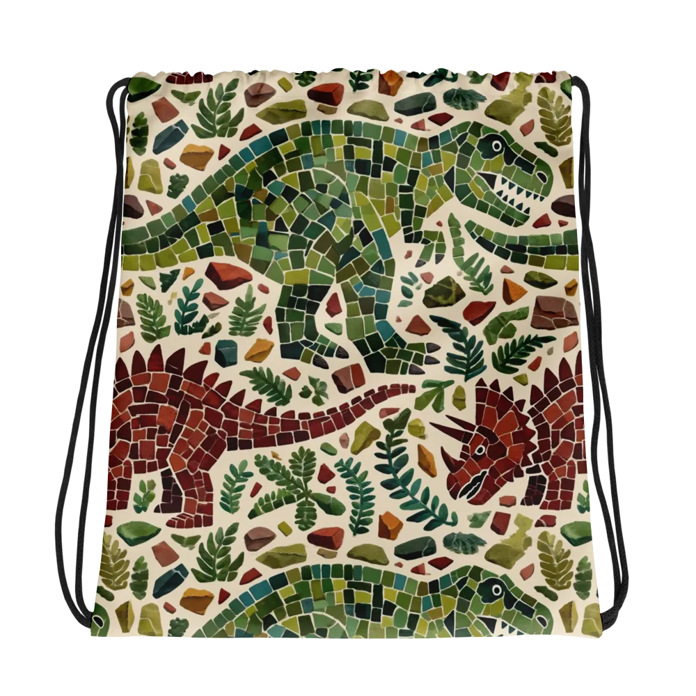 Mosaic Jurassic on Drawstring Bag — Photo