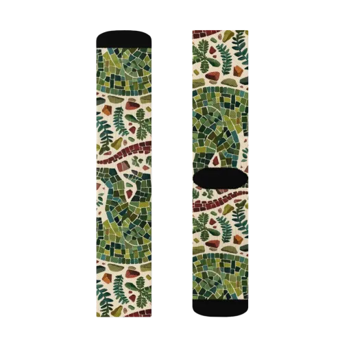 Mosaic Jurassic on a Socks