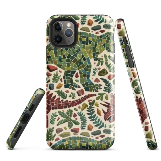 Mosaic Jurassic on a Tough Case for iPhone®