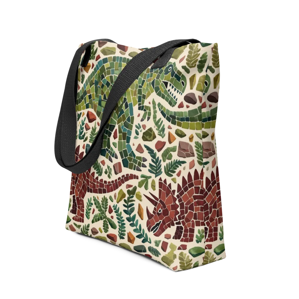Mosaic Jurassic on Tote Bag — Front