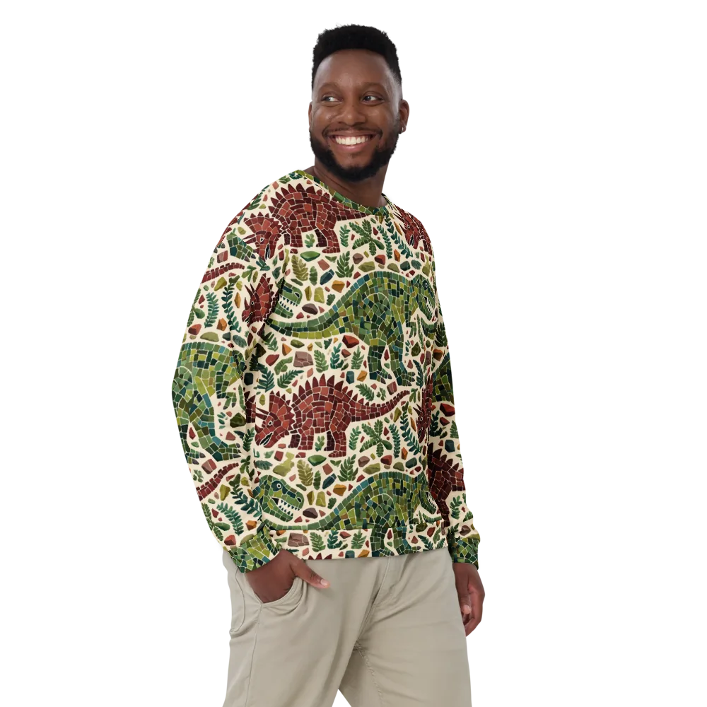 Mosaic Jurassic on Sweatshirt — Front