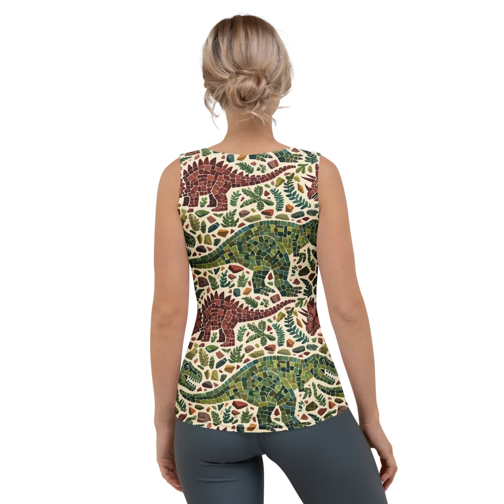 Mosaic Jurassic on Women's Tank Top — Back