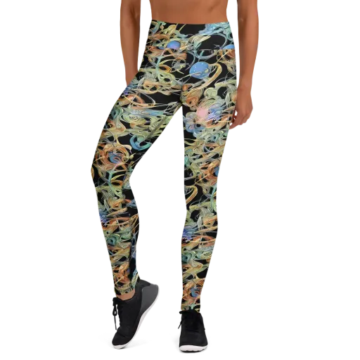 Infinite Mist on a Yoga Leggings