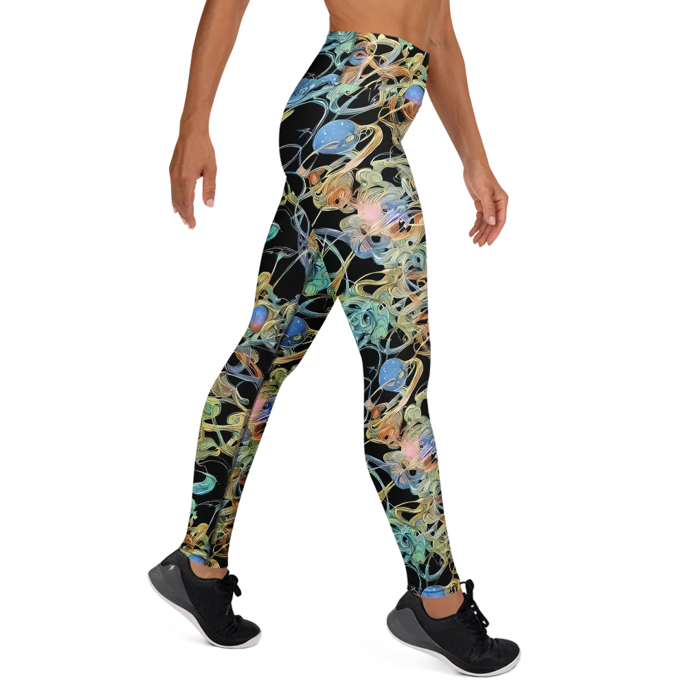 Infinite Mist on Yoga Leggings — Right
