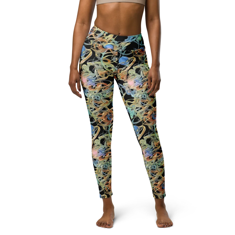 Infinite Mist on Yoga Leggings — Front