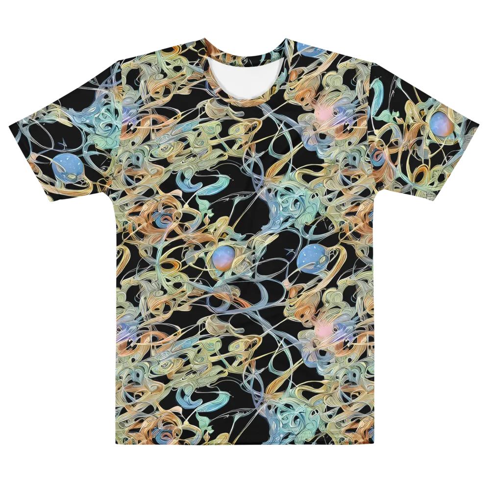 Infinite Mist on Men's Cotton Crew Neck T-Shirt — Front