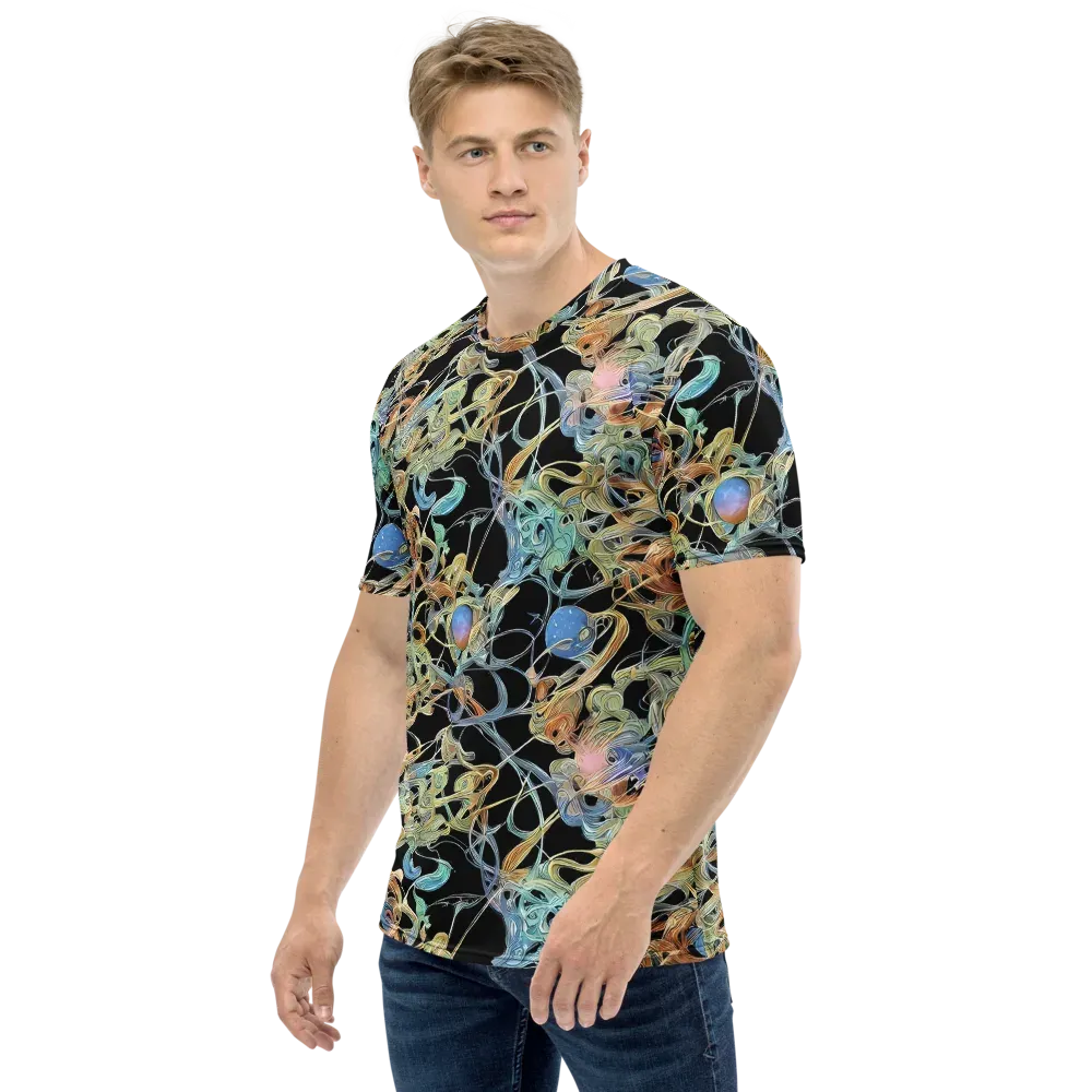 Infinite Mist on Men's Crew Neck T-Shirt — Left