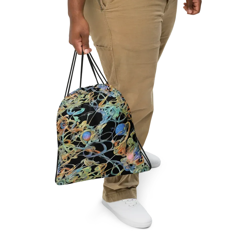 Infinite Mist on Drawstring Bag — Front