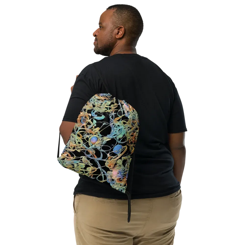 Infinite Mist on Drawstring Bag — Front