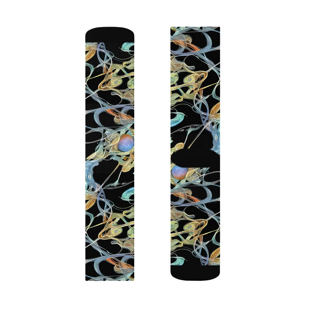 Infinite Mist on Socks — Left Sock