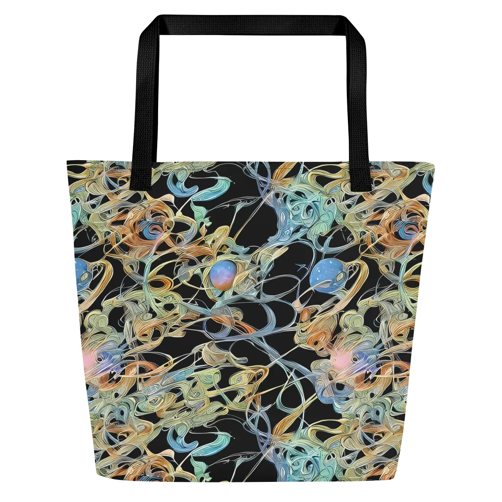 Infinite Mist on Large Tote Bag W/ Pocket — Front