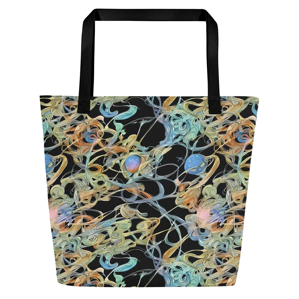 Infinite Mist on Large Tote Bag W/ Pocket — Front