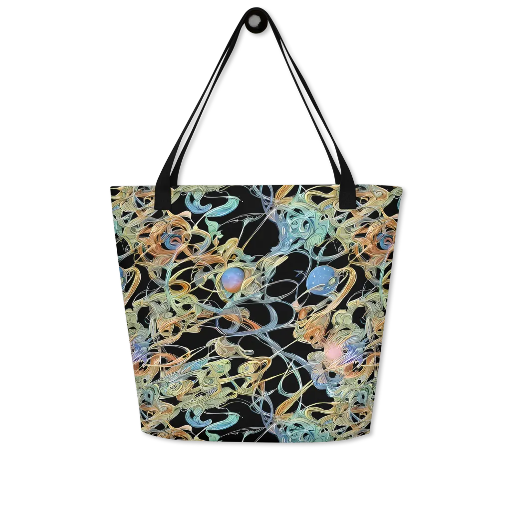 Infinite Mist on Large Tote Bag W/ Pocket — Front