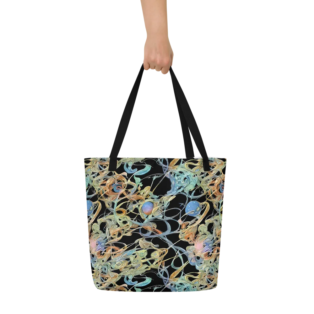 Infinite Mist on Large Tote Bag W/ Pocket — Front