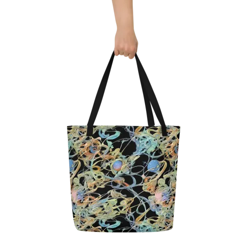 Infinite Mist on a Large Tote Bag W/ Pocket
