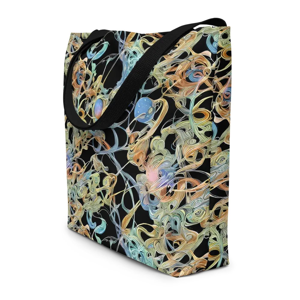 Infinite Mist on Large Tote Bag W/ Pocket — Front