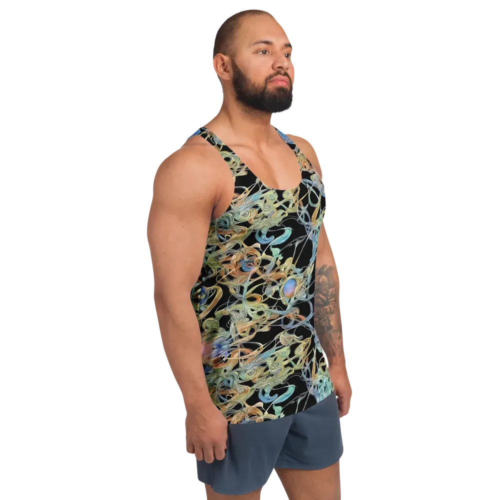 Infinite Mist on Men's Tank Top — Right Front