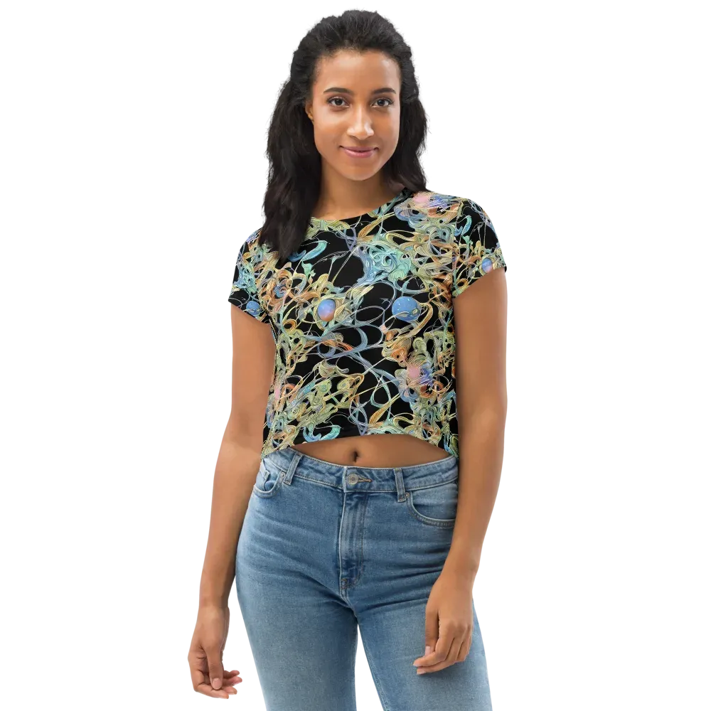 Infinite Mist on Crop Tee — Front