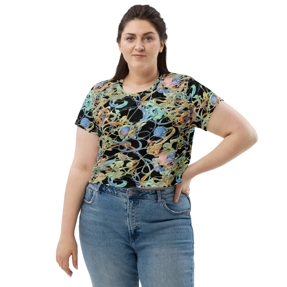Infinite Mist on Crop Tee — Front