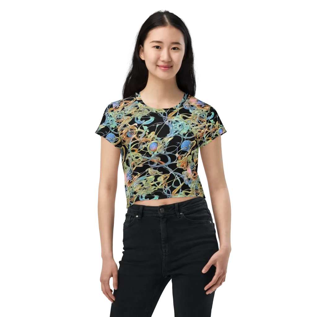 Infinite Mist on Crop Tee — Front