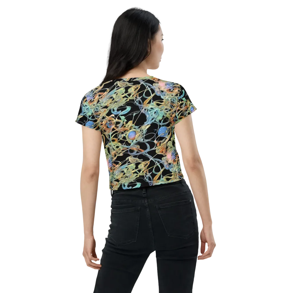 Infinite Mist on Crop Tee — Back