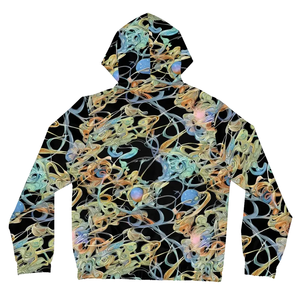 Infinite Mist on Women's Full-Zip Hoodie — Back