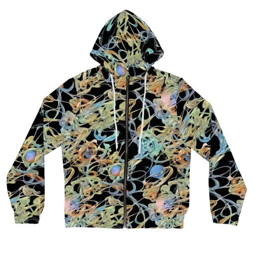 Infinite Mist on a Women's Full-Zip Hoodie