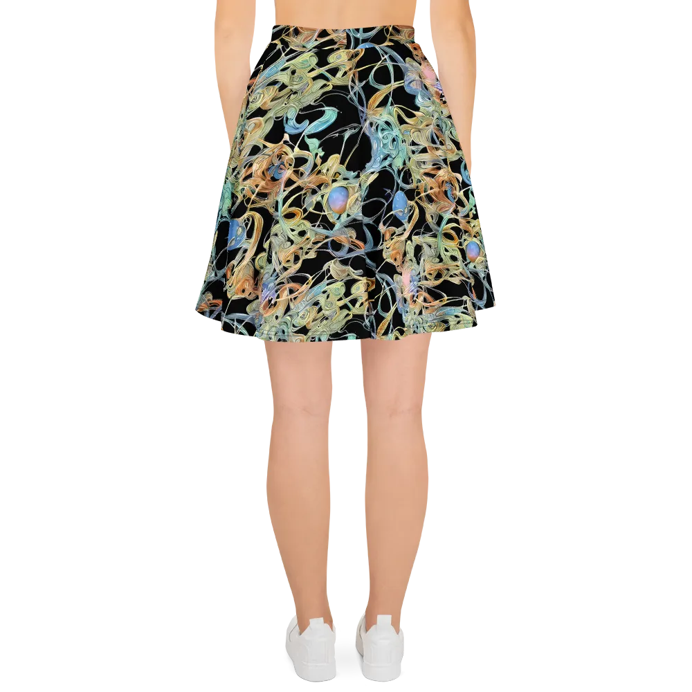 Infinite Mist on Skater Skirt — Back