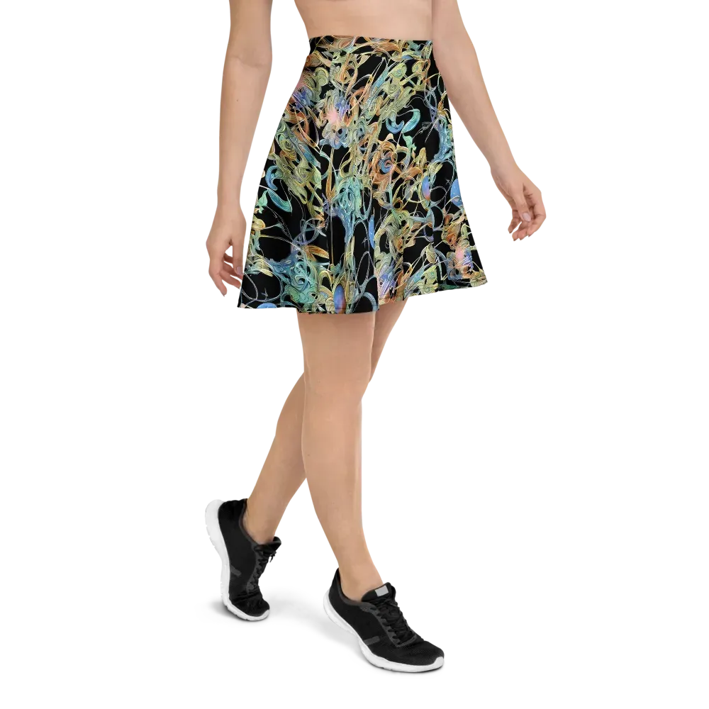 Infinite Mist on Skater Skirt — Right