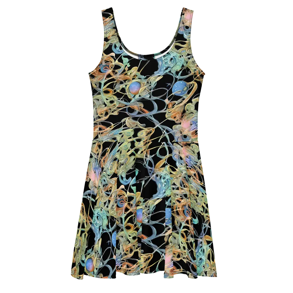 Infinite Mist on Skater Dress — Front